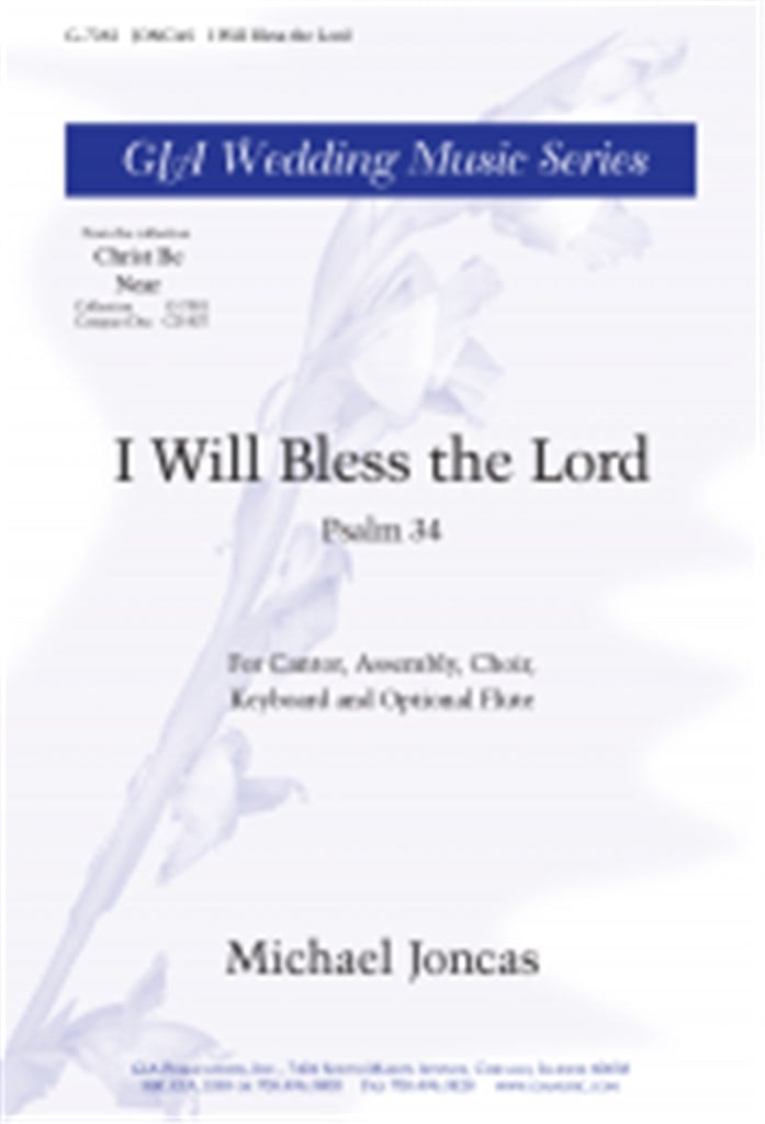 I Will Bless the Lord - Instrument part